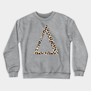 Delta Cheetah Greek Letter Crewneck Sweatshirt